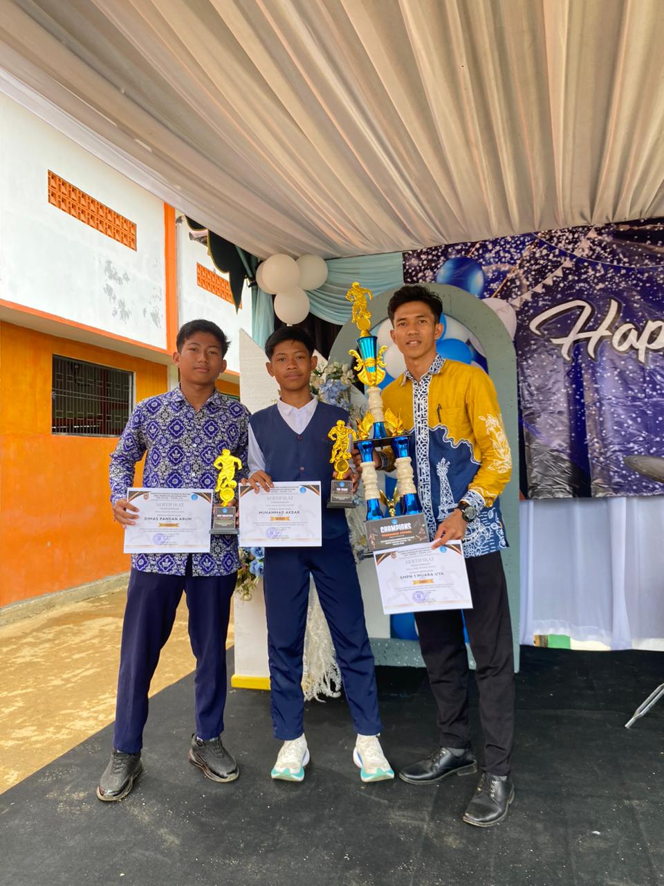 Tim Futsal SMPN 1 Muara Uya kembali torehkan prestasi